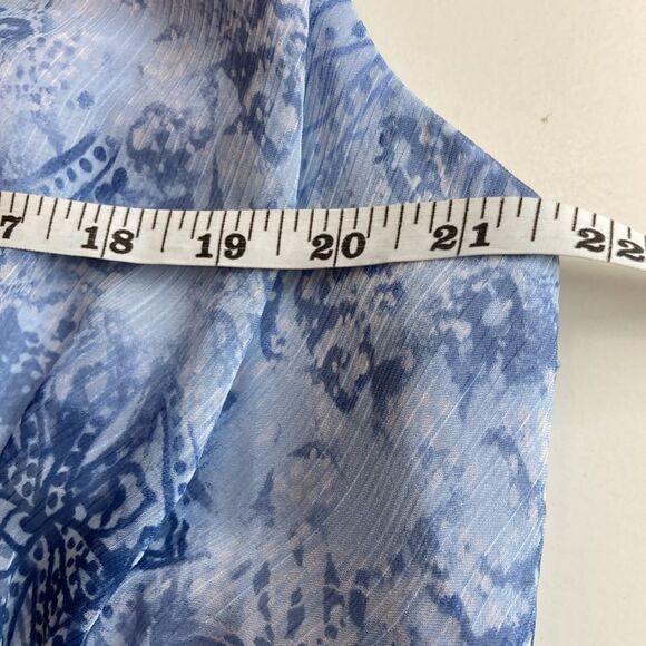 Vtg BOUTIQUE 18 Sleeveless Fully Lined Midi Blue  Y2K Fairycore Whimsigoth Dress - Picture 5 of 12